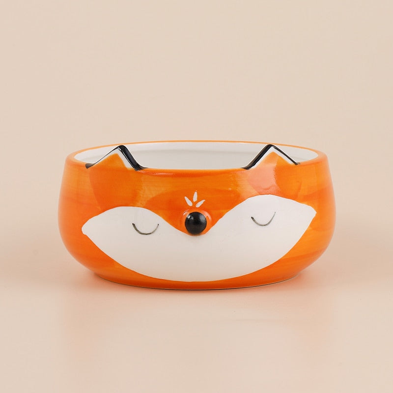 Cute Fruit-Themed Ceramic Cat/Small Dog Bowl - The Palm Beach Baby