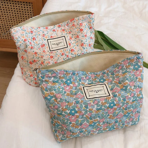 Large Cotton Cosmetic Case