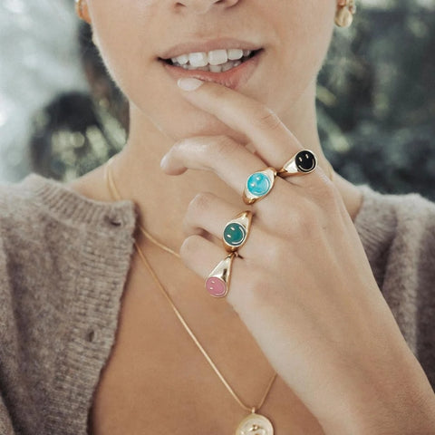 smiley face ring