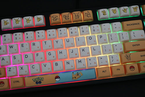 Keyboard keycaps set, Japanese Pokémon keyboard Keycaps